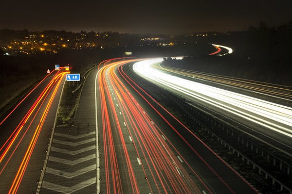 Traffic Lights at Night