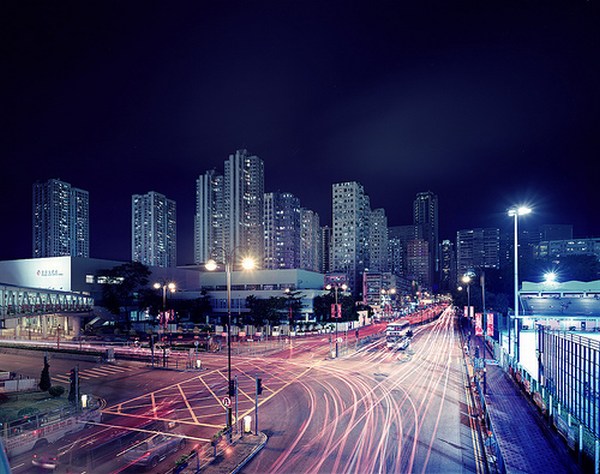 Traffic Lights at Night