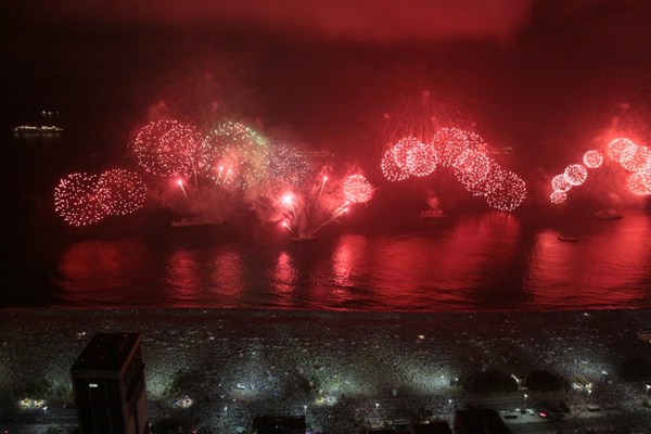 New Year in Rio de Janeiro in Brazil