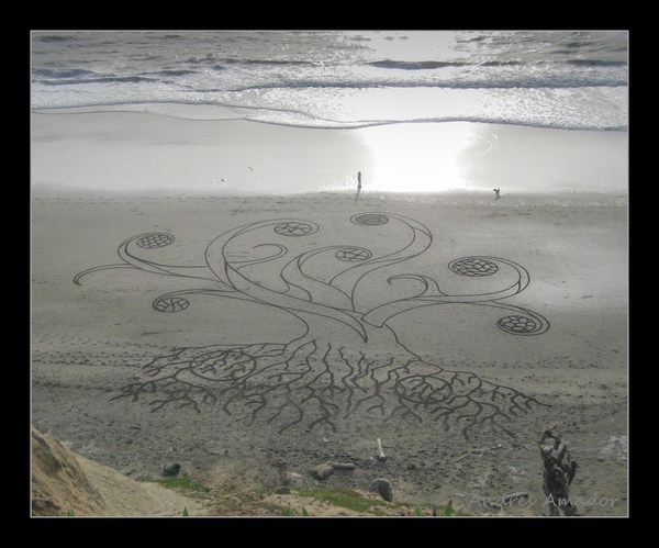 Sand Painting - Beach Art