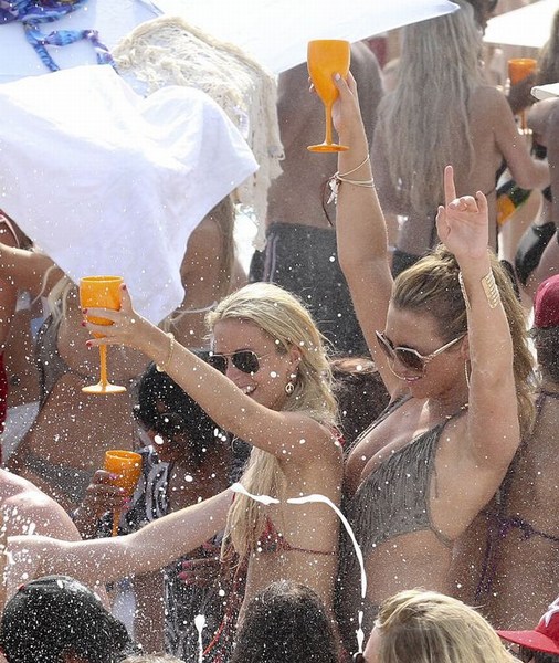 Champagne Spray in Marbella