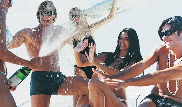 Champagne Spray in Marbella