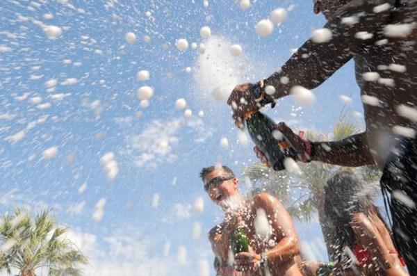 Champagne Spray in Marbella